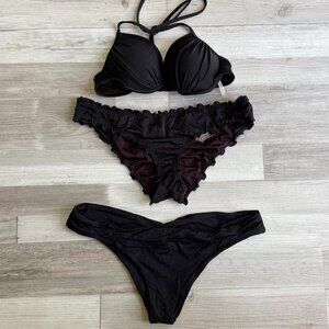 Black Bikini Swimsuit Size 34B/Medium